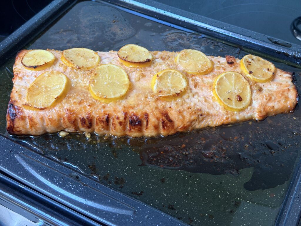 Glazed salmon